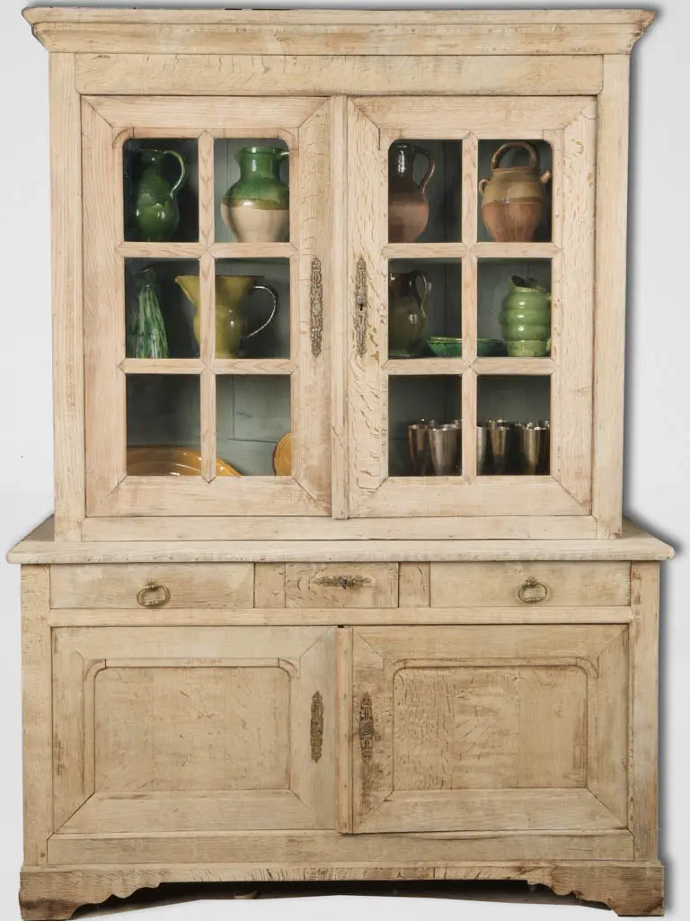 1950S French Oak Dresser – Soft Beige Patinated Surface 1