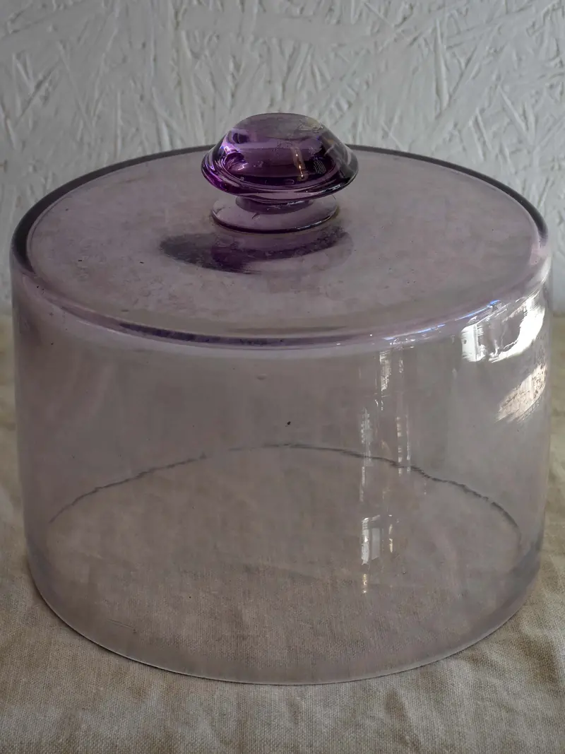 Antique French Patisserie Glass Dome – Clear Crystal, Gilded Bronze Base 1