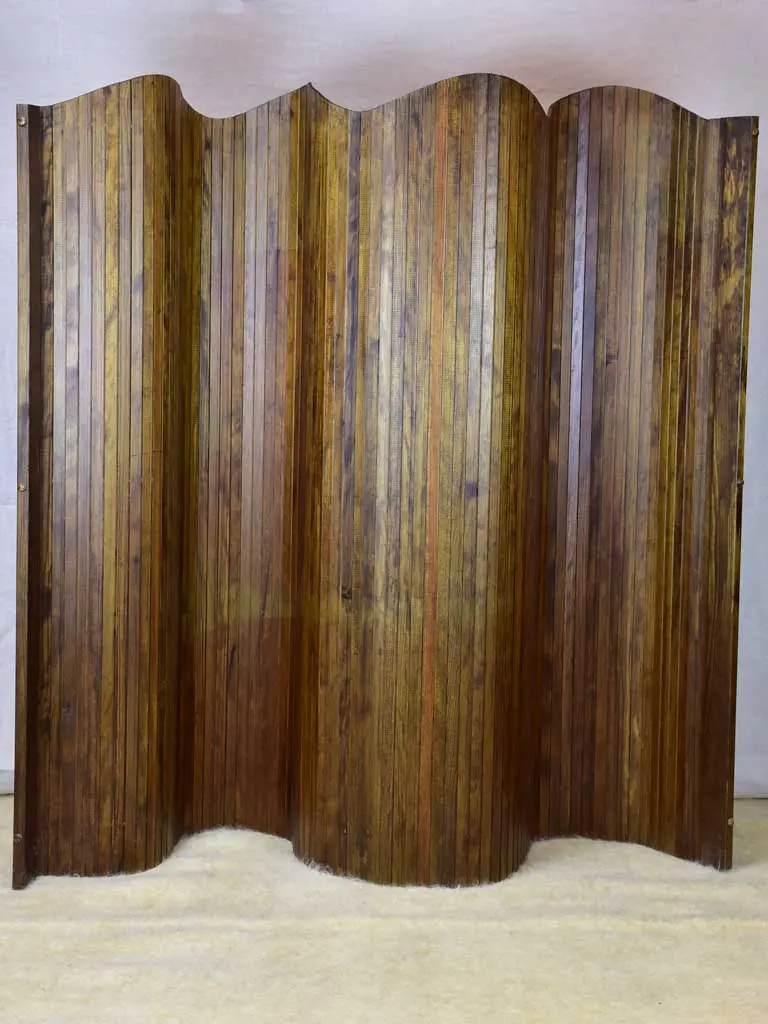 Antique French Timber Folding Screen 1