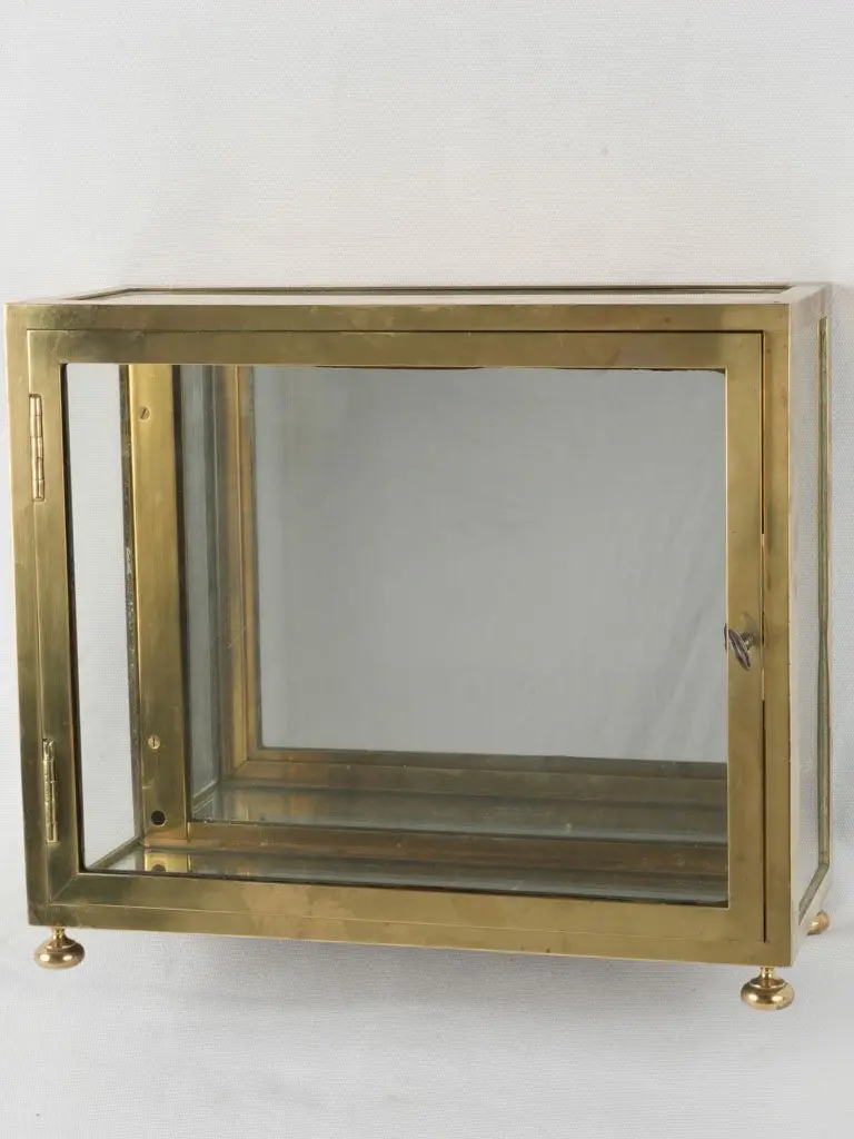 Antique Jewelry Shop Mirrored Display Cabinet – 13 Inch Tall, Gilded Frame 1