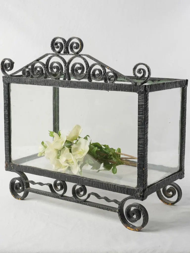 Art Deco Wrought Iron Aquarium Stand, French, 1930S 1