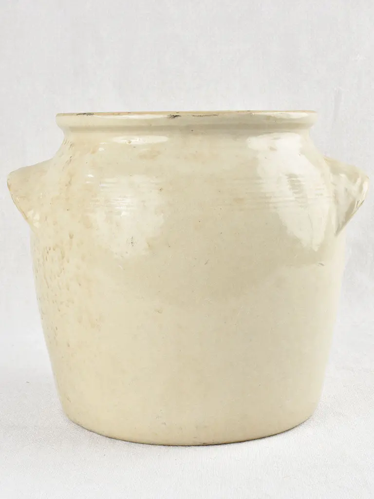 Beige Stoneware Crock – Midsize Traditional Storage Jar, 10.25 Inches 1
