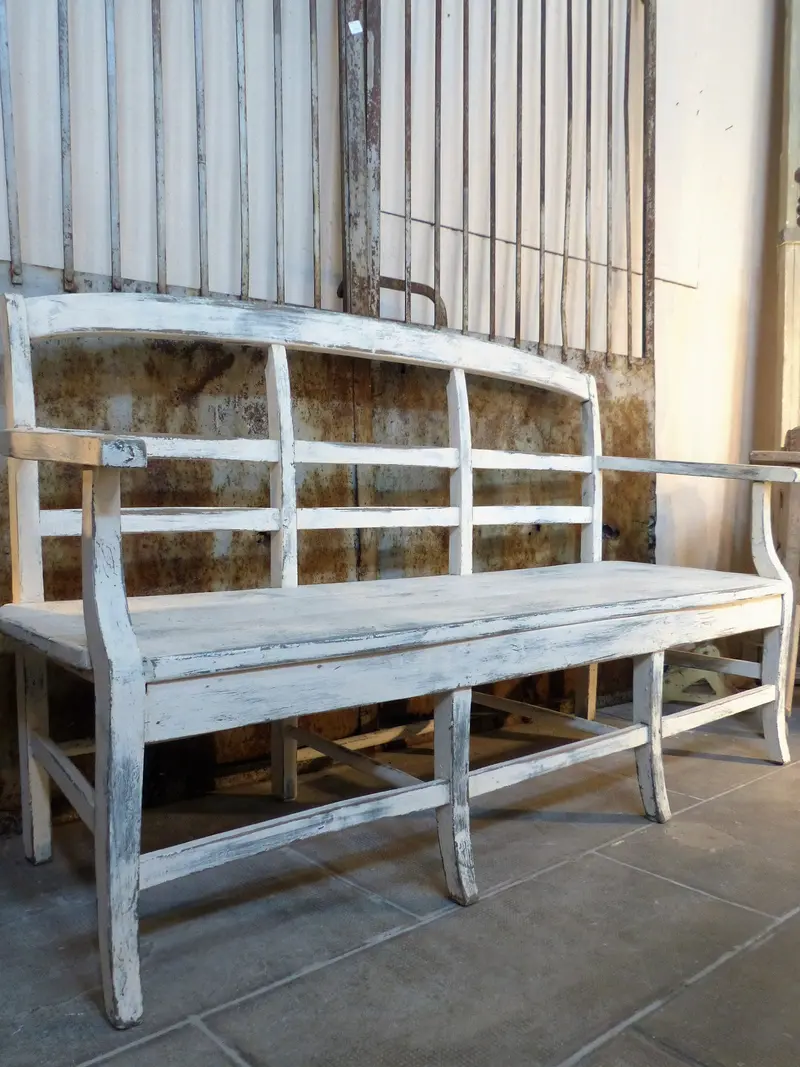 Early 19Th-Century French Banquette Bench - Upholstered 1