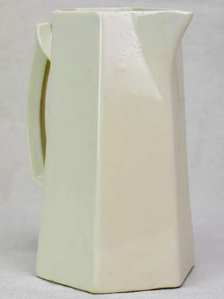 Early 20Th-Century French Earthenware Pitcher With Artisanal Glaze (8¾″) 1