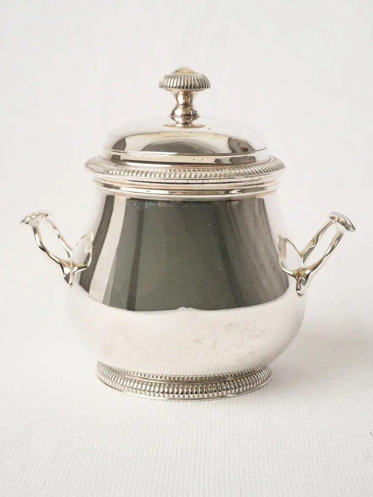 Ercuis French Silver-Plated Covered Sugar Bowl – 5 Inches 1