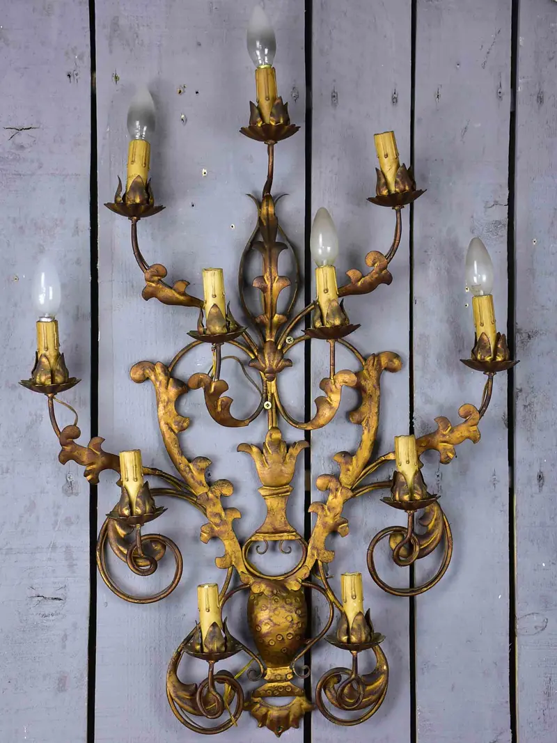 Large 11-Light Italian Wall Sconce 1