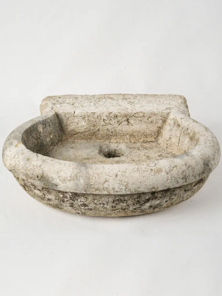 Louis Xiv Stone Wall Basin – 17Th-Century French Liturgical Fixture, 19¾" X 18" 1