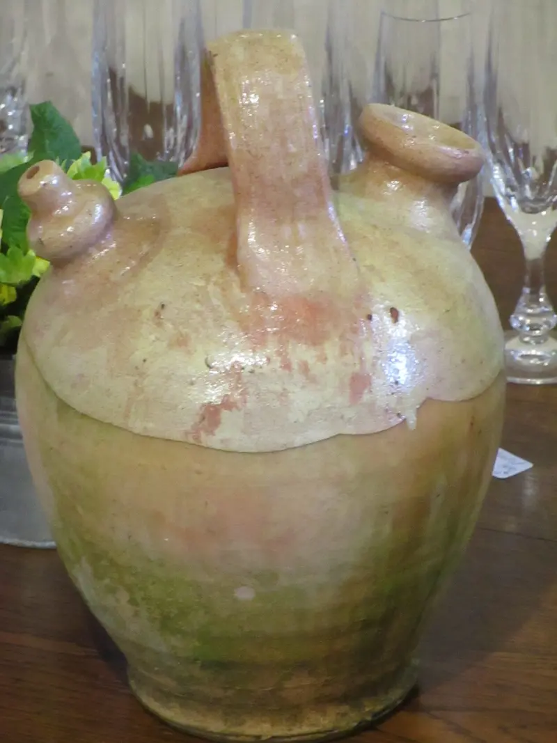 Natural-Glaze French Olive Oil Crock – Provincial Stoneware, 11" 1