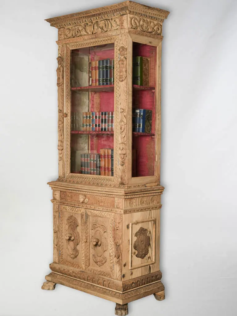 Neo-Renaissance French Display Vitrine, Late 19Th Century – 83" × 32.75" 1