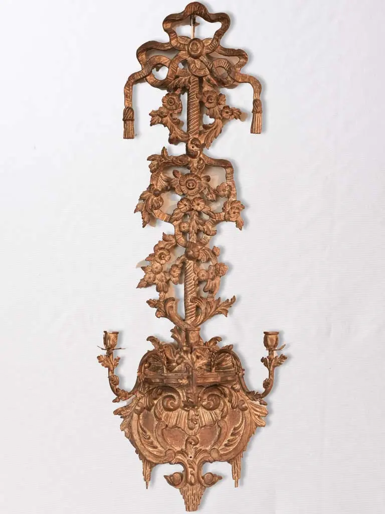 Pair Of 19Th-Century Louis Xvi Wall Sconces – Candle-Style Fixtures (40.5") 1