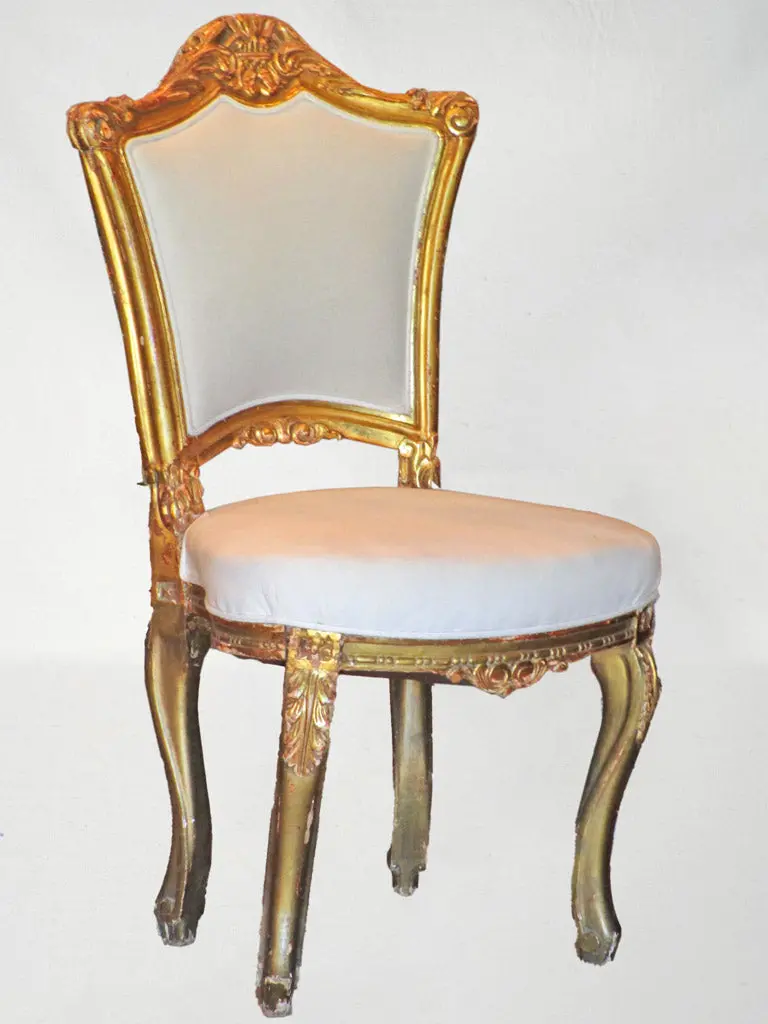 Pair Of Louis Xv Revival Upholstered Chairs – Rococo-Inspired Seating 1