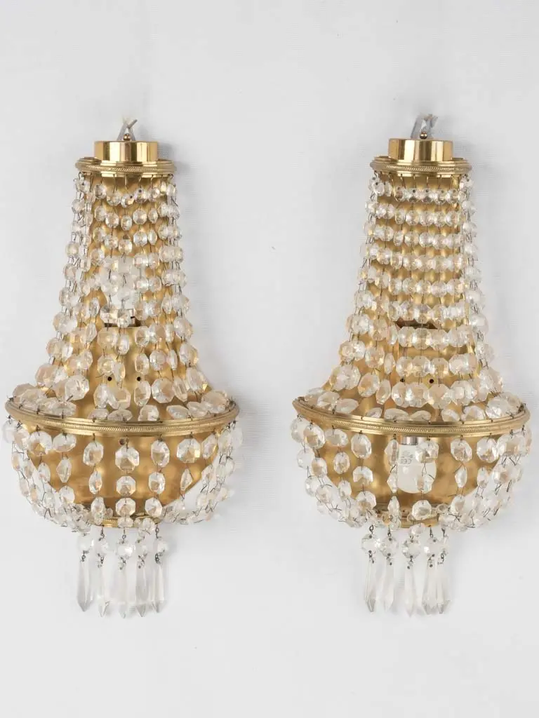 Pair Of Napoleon Iii Montgolfier Wall Sconces – Gilded Bronze, 17.25" Height 1