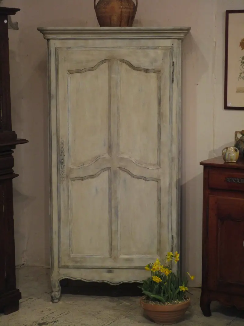 Petite Walnut Armoire – Compact Provincial Wardrobe 1