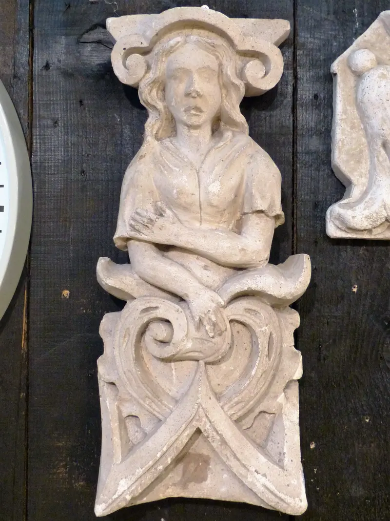 Plaster Sculpture After French Academic Tradition – Female Figure Study 1