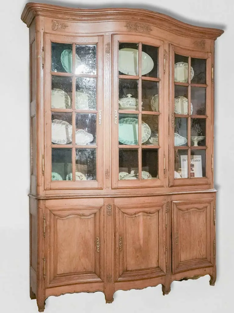 Rare French Gilded Vitrine Cabinet From Île-De-France, Circa 1770, 102.75" Tall 1