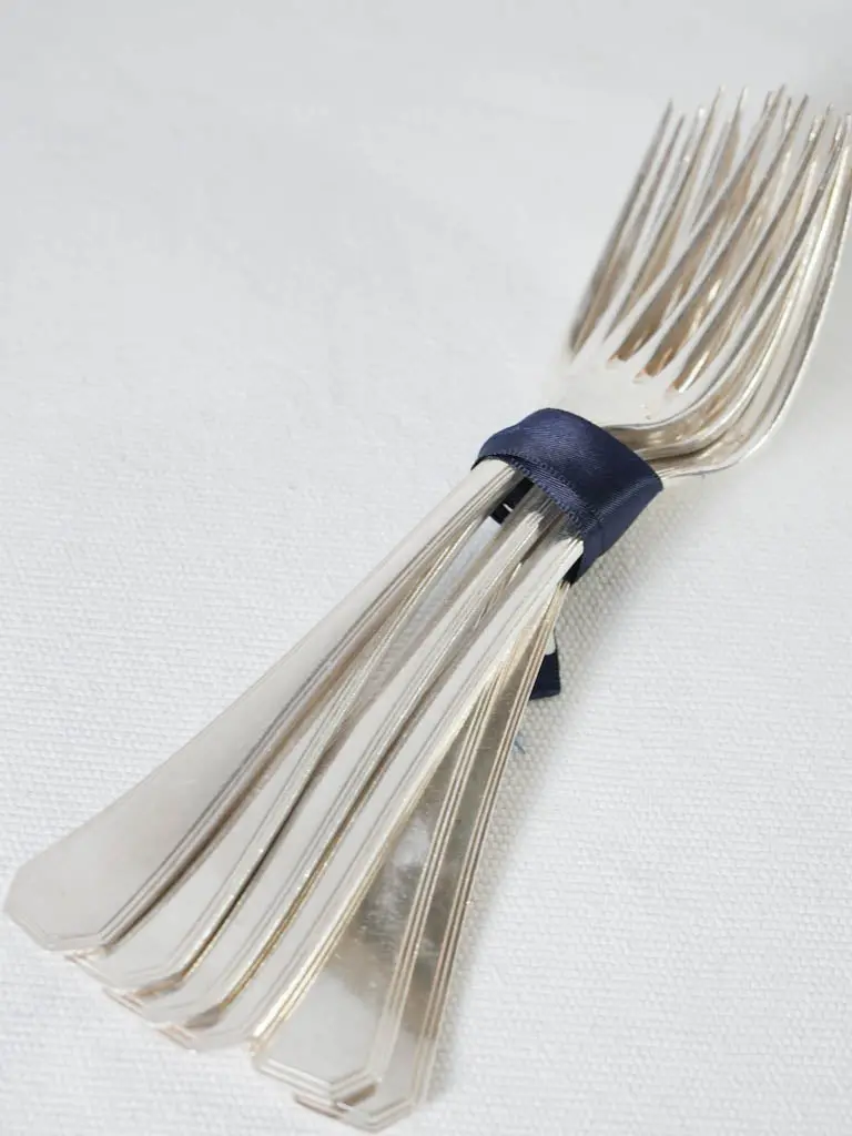 Six Christofle ‘American’ Pattern Dinner Forks – Individual Or Set 1