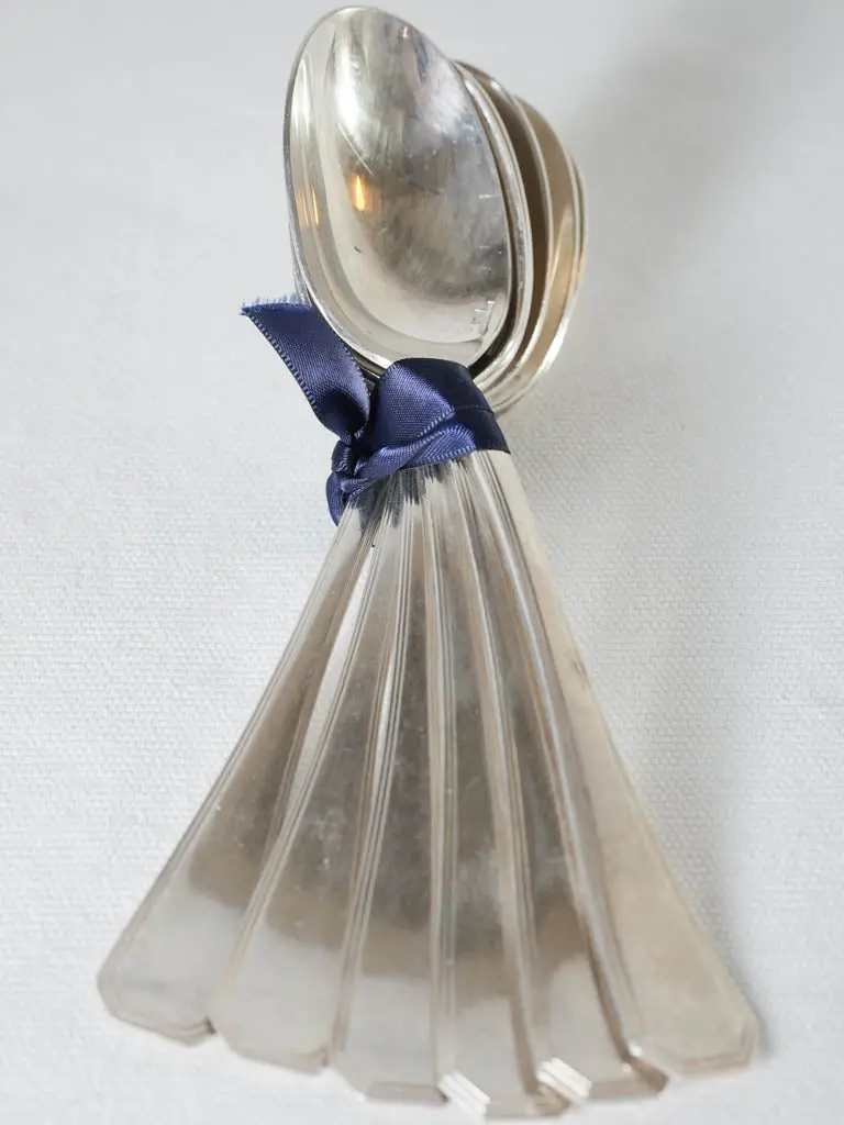Six Christofle ‘American’ Pattern Dinner Spoons – Matching Set 1