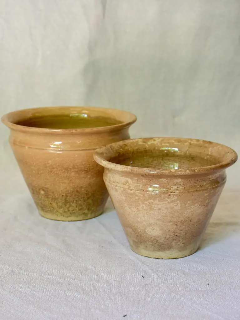 Two Antique French Confiture Jars – 19Th-Century Brown Glazed Earthenware 1