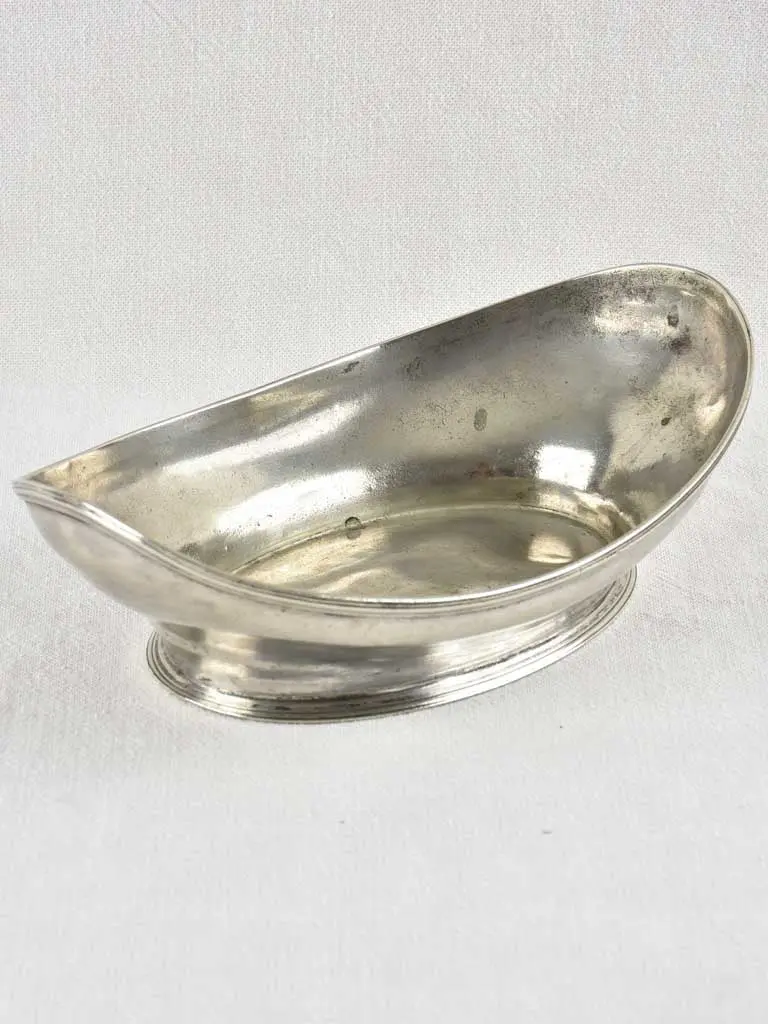 Victorian Silver-Plated Bread Bowl, 11.5 Inches Long 1
