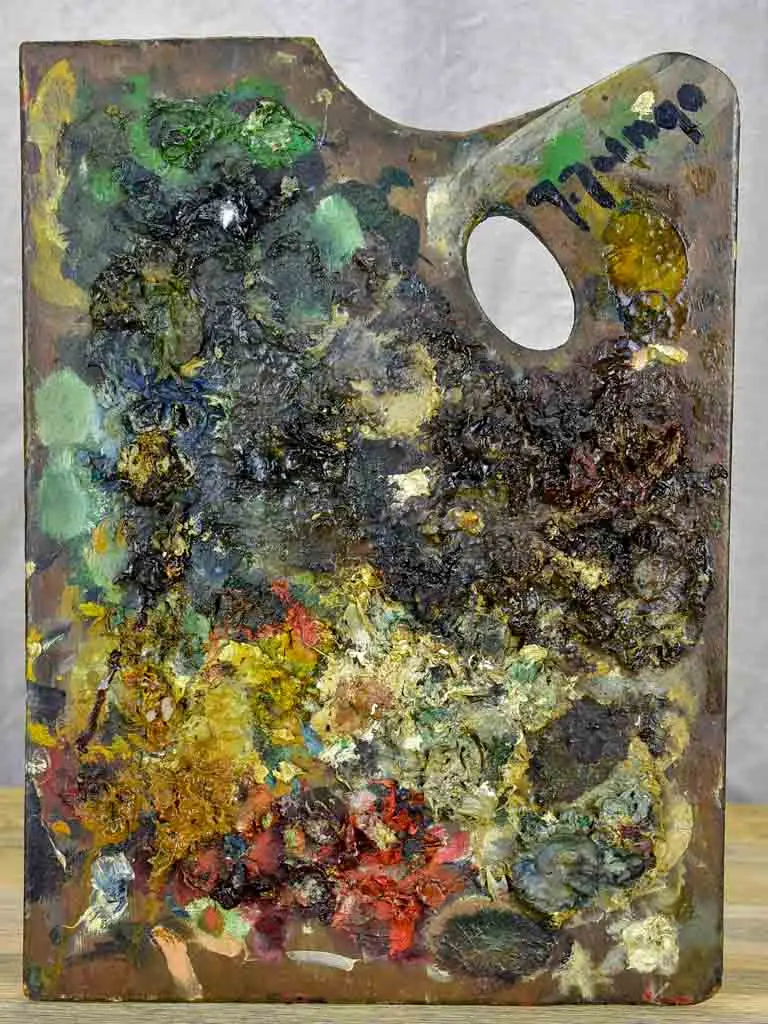 Vintage French Artist’S Paint Palette – One Of Three (No. 3) 1